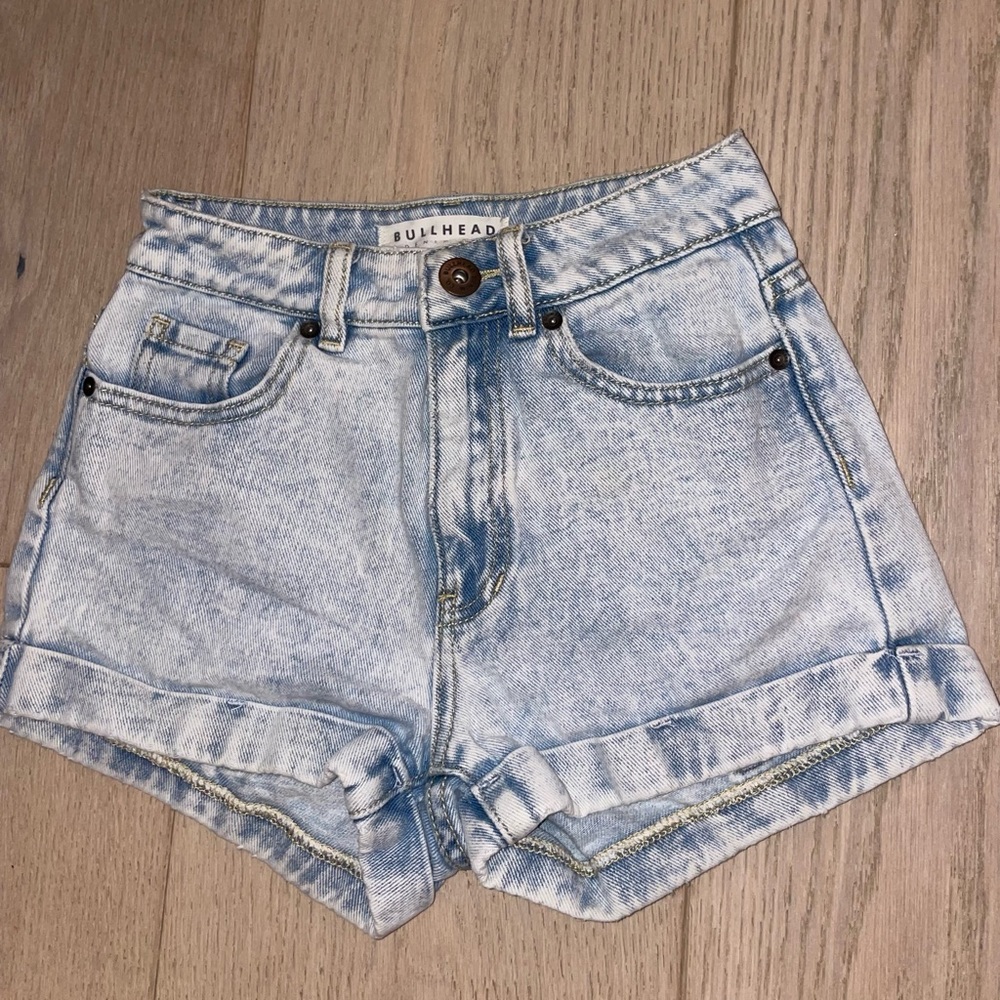pacsun cuffed mom shorts